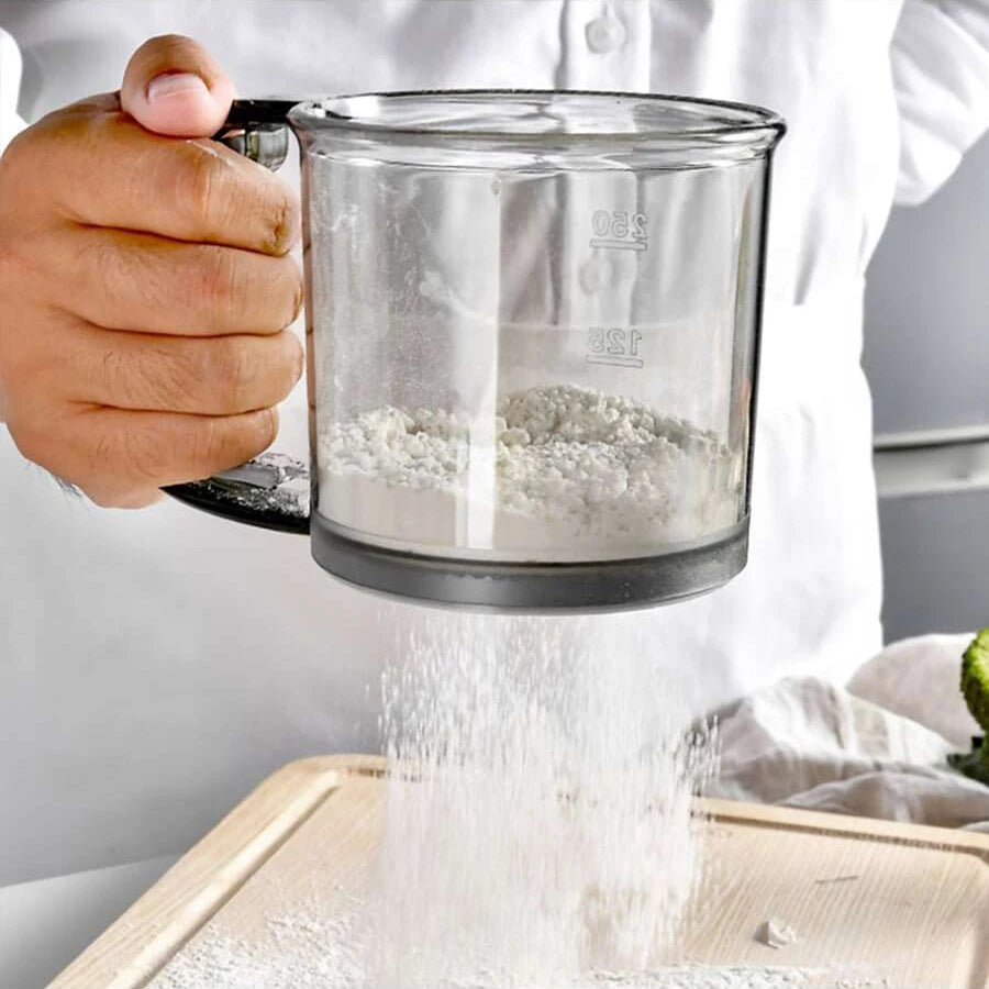 ytools 1PC flour through sieve cup household baking hand-held flour