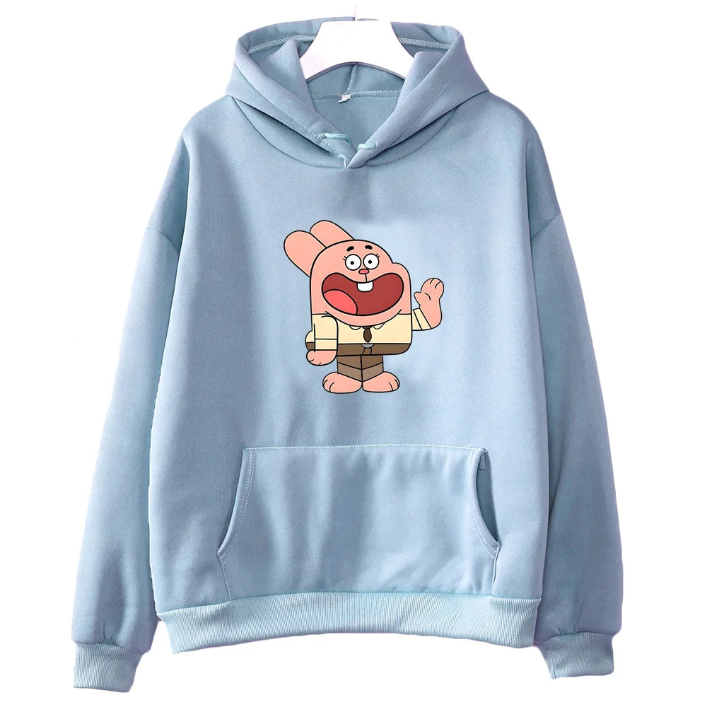 ytools Gumball Wattersonn Rabbit Print Sweatshirts Female/male