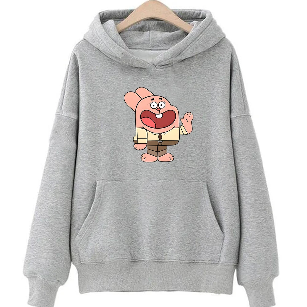 ytools Gumball Wattersonn Rabbit Print Sweatshirts Female/male