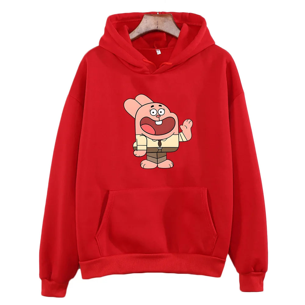 ytools Gumball Wattersonn Rabbit Print Sweatshirts Female/male