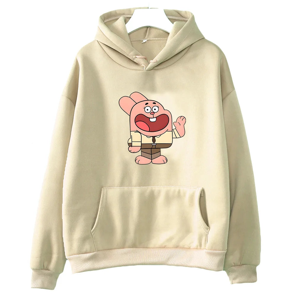 ytools Gumball Wattersonn Rabbit Print Sweatshirts Female/male