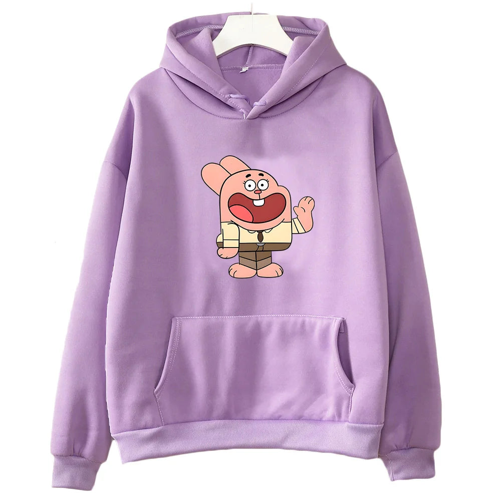 ytools Gumball Wattersonn Rabbit Print Sweatshirts Female/male