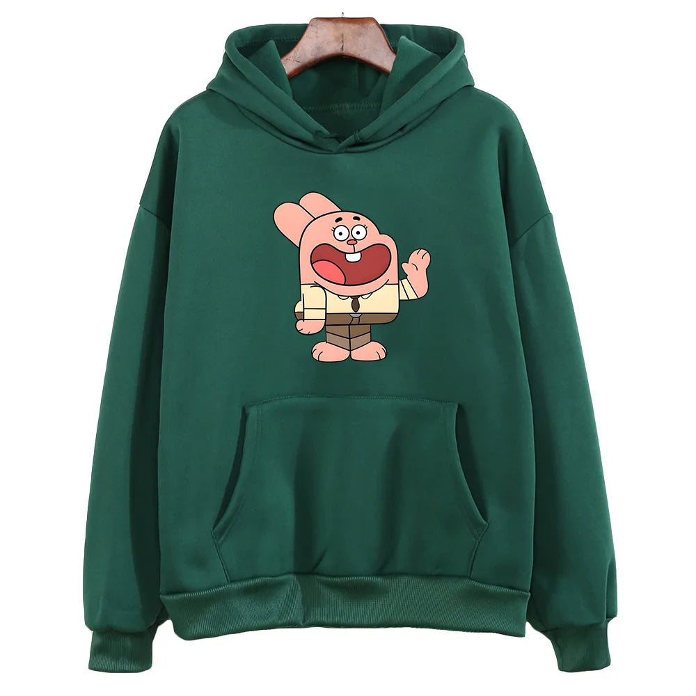 ytools Gumball Wattersonn Rabbit Print Sweatshirts Female/male
